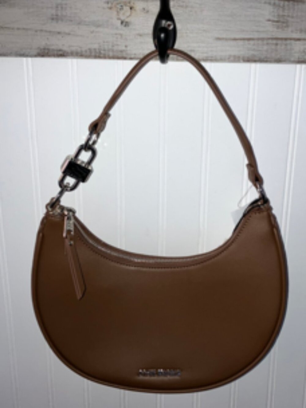 STEVE MADDEN Brown Crescent Shoulder Bag